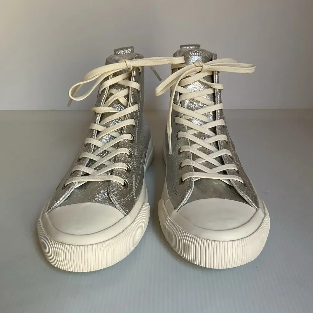 PF Flyers Silver Metallic All American Hi Women’s Size 7 / Men’s 5.5